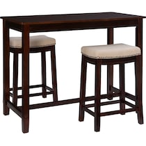 wilcox dark brown  pc counter height dining room   