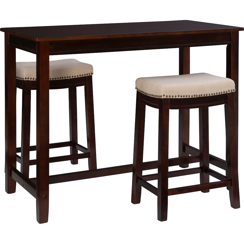 wilcox dark brown  pc counter height dining room   
