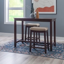 wilcox dark brown  pc counter height dining room   
