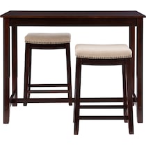 wilcox dark brown  pc counter height dining room   