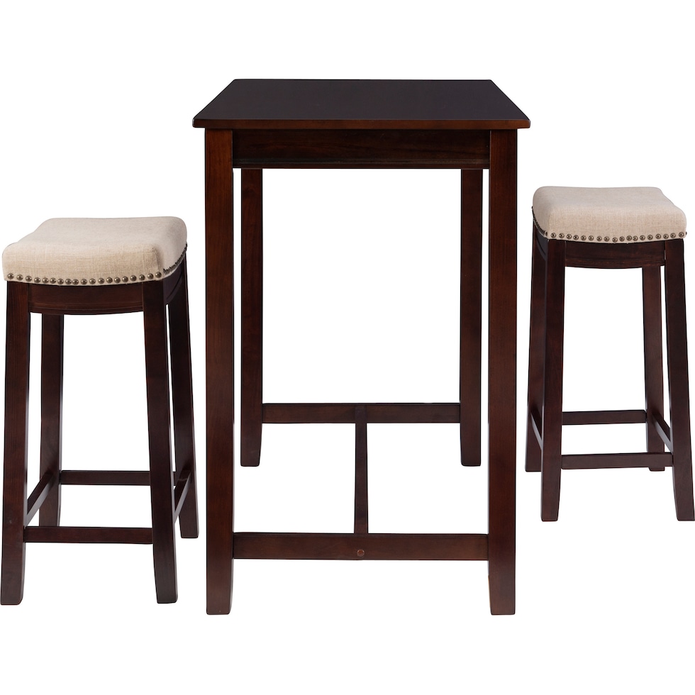wilcox dark brown  pc counter height dining room   