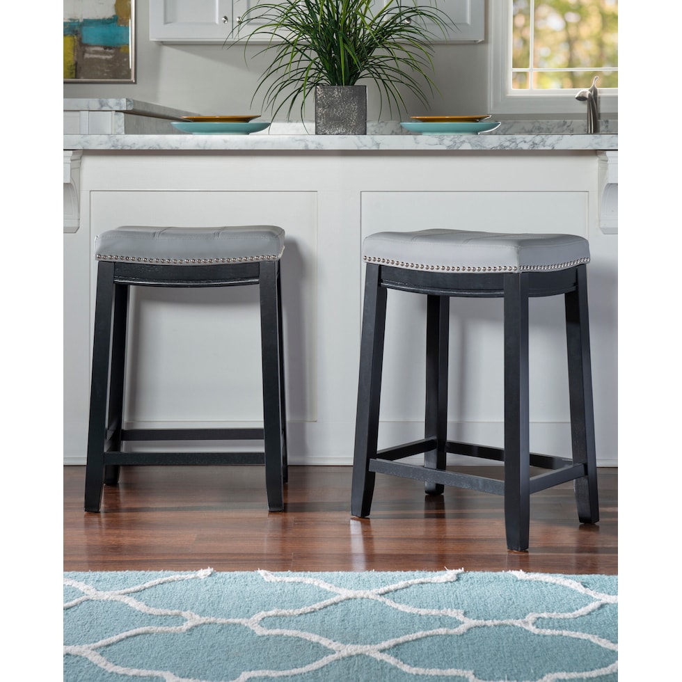 wilcox gray counter height stool   