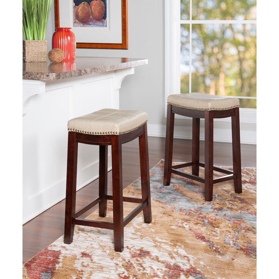 wilcox neutral counter height stool   