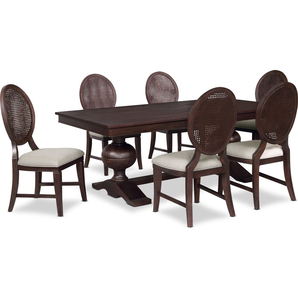 wilder dark brown  pc dining room   