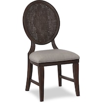 wilder dark brown side chair   