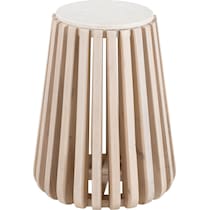 wilder white natural accent table   