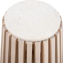 wilder white natural accent table   