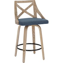 wiley blue counter height stool   