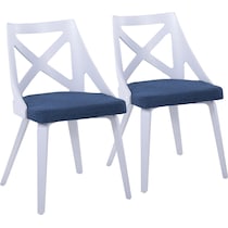 wiley blue dining chair   