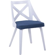 wiley blue dining chair   