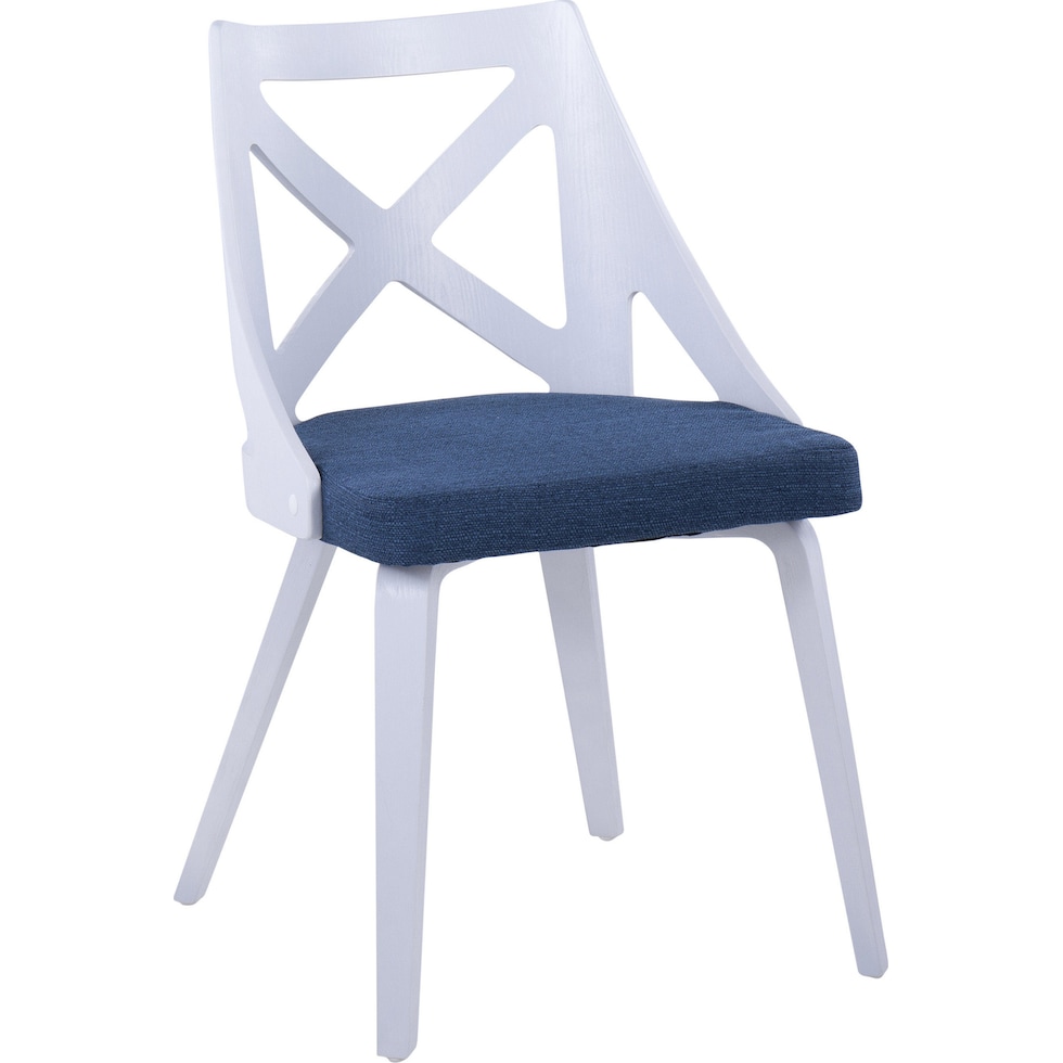 wiley blue dining chair   