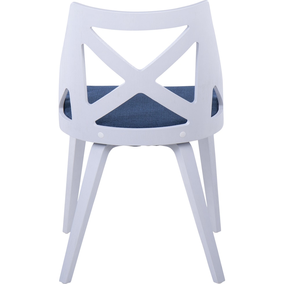 wiley blue dining chair   