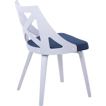 wiley blue dining chair   