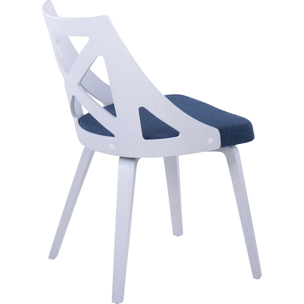 wiley blue dining chair   