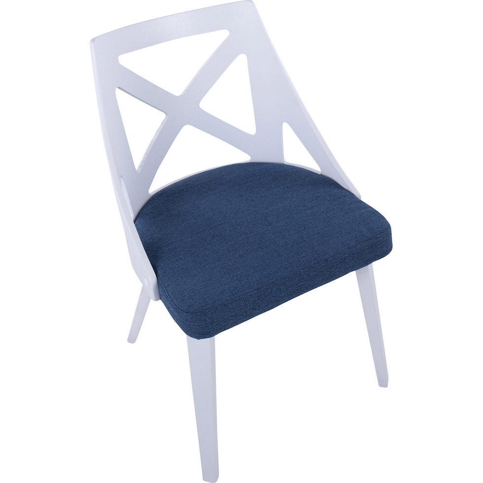 wiley blue dining chair   
