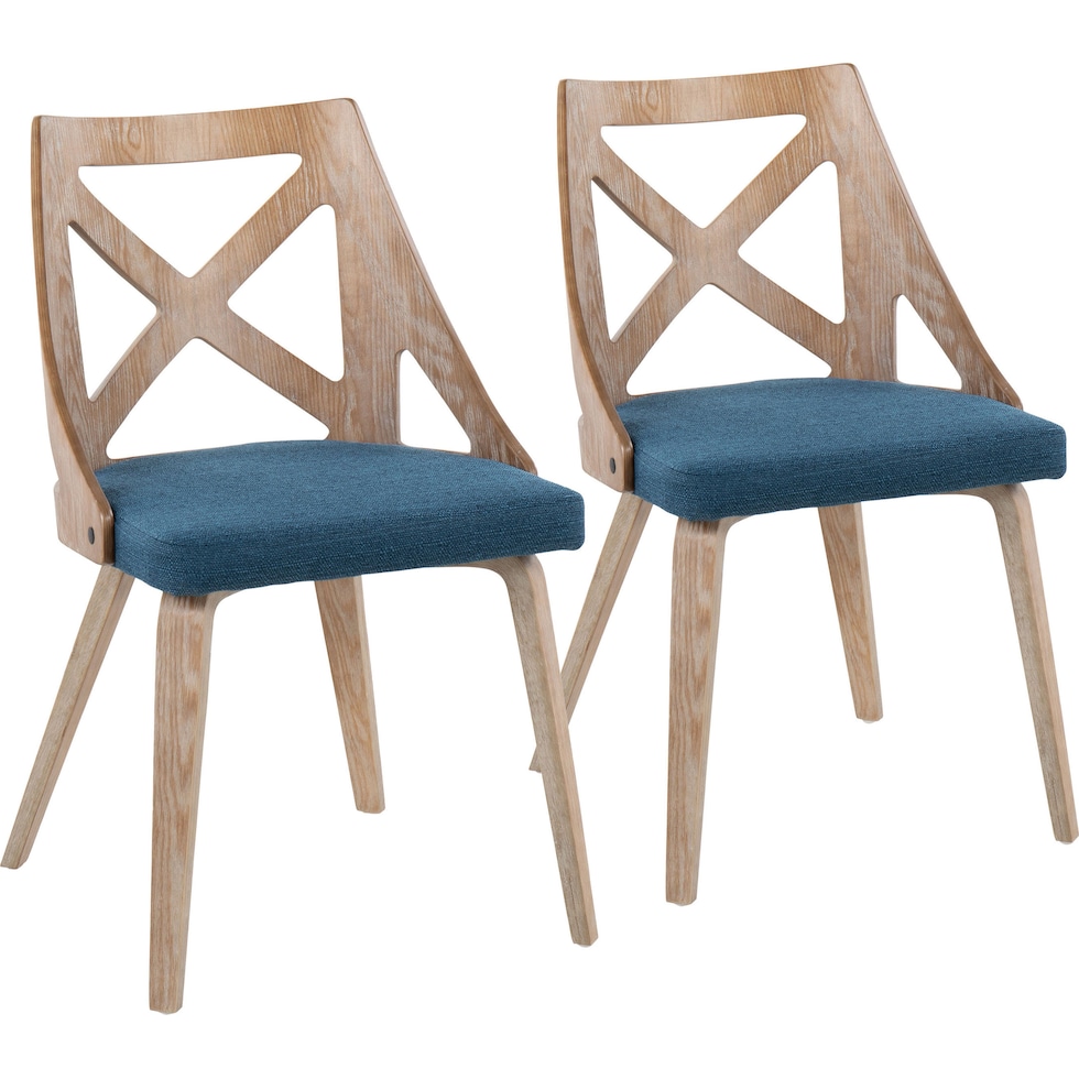 wiley blue dining chair   