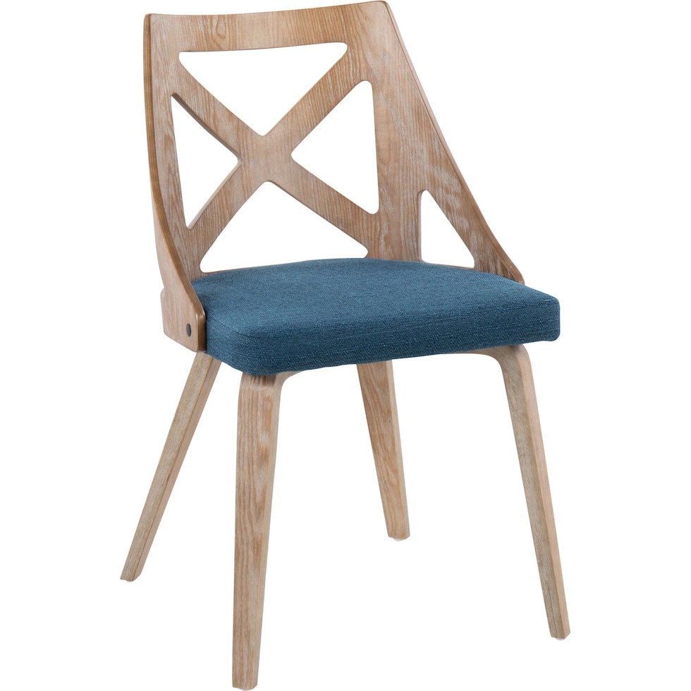 wiley blue dining chair   