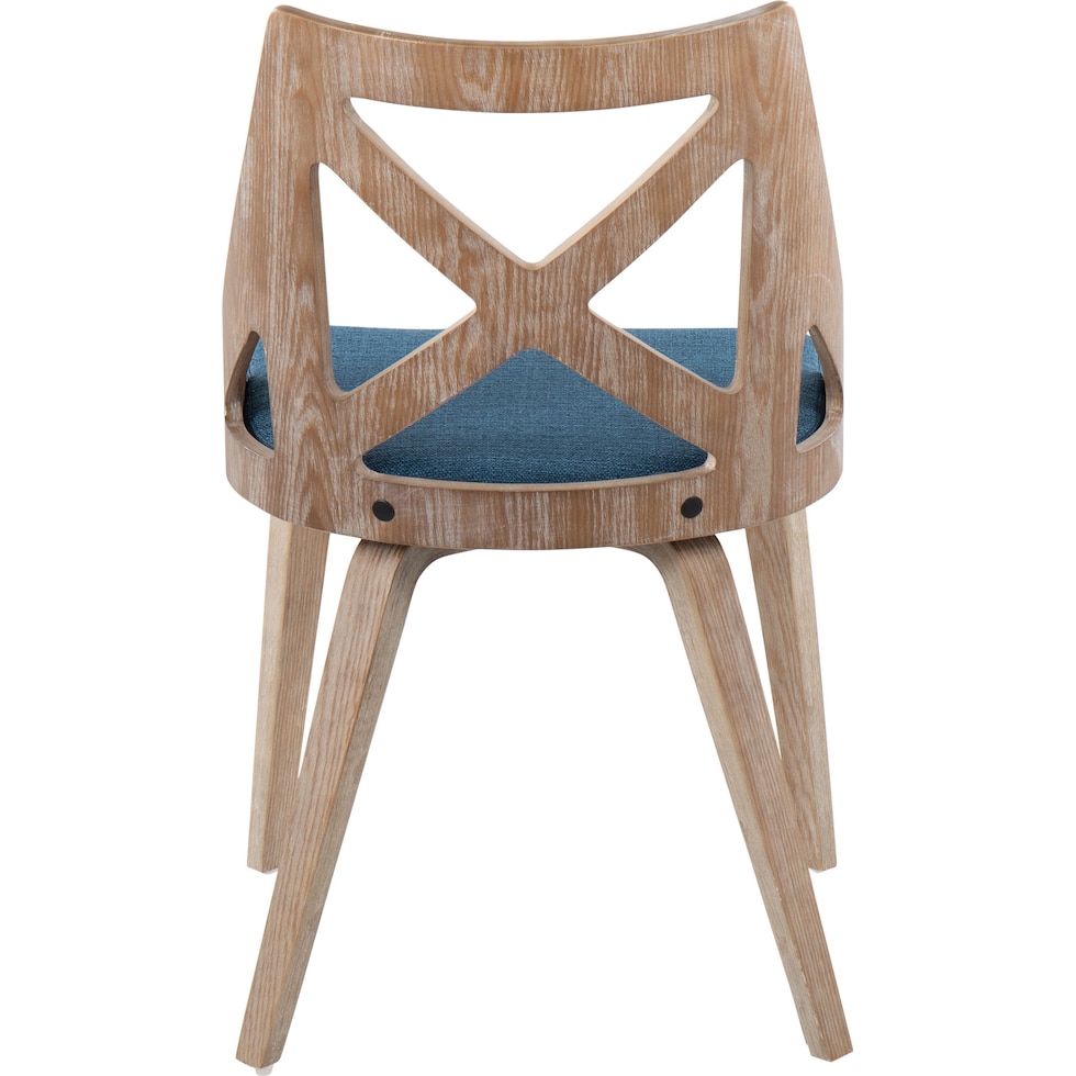 wiley blue dining chair   