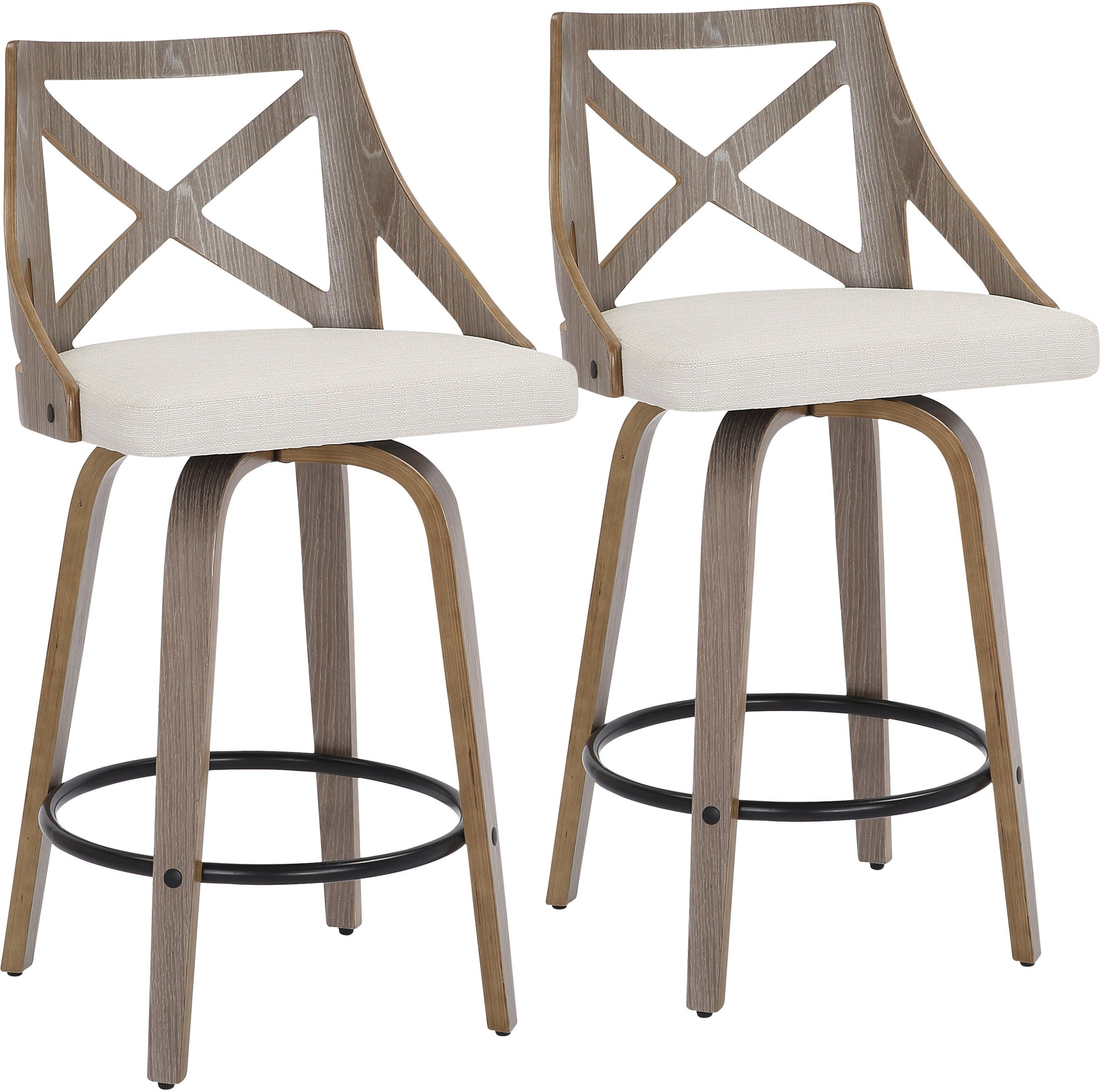 Wiley Set of 2 CounterHeight Stools American Signature Furniture