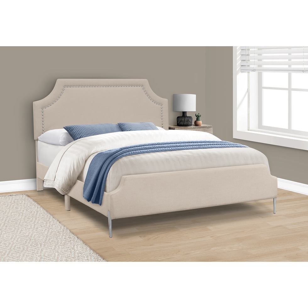 willard neutral queen bed   
