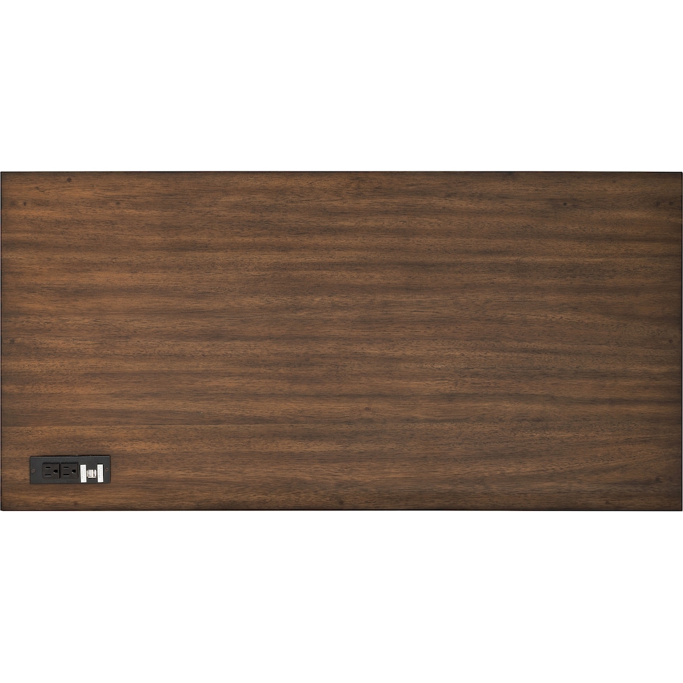 william dark brown desk   