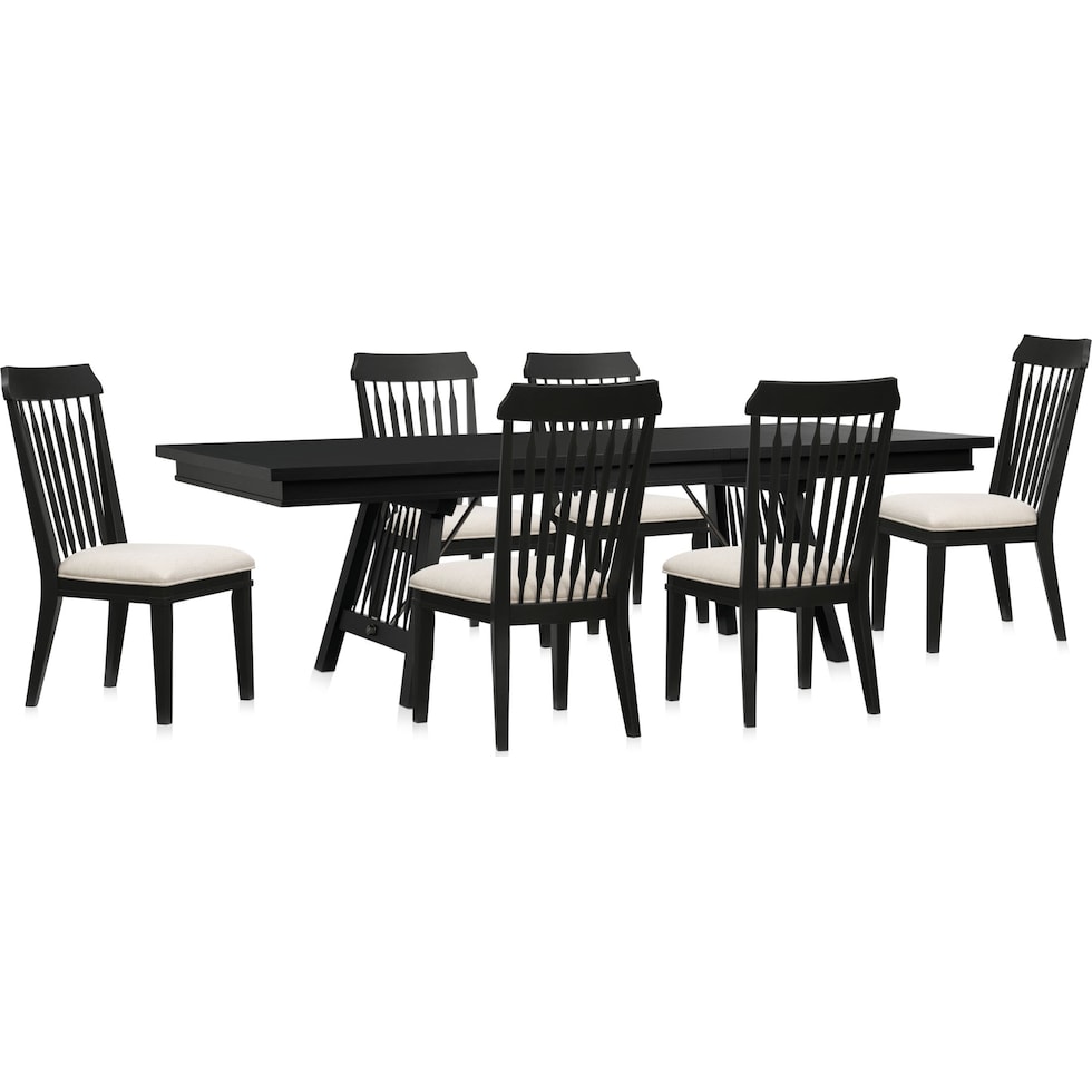 willow spring black  pc dining room   