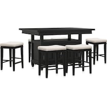 willow spring black  pc dining room   