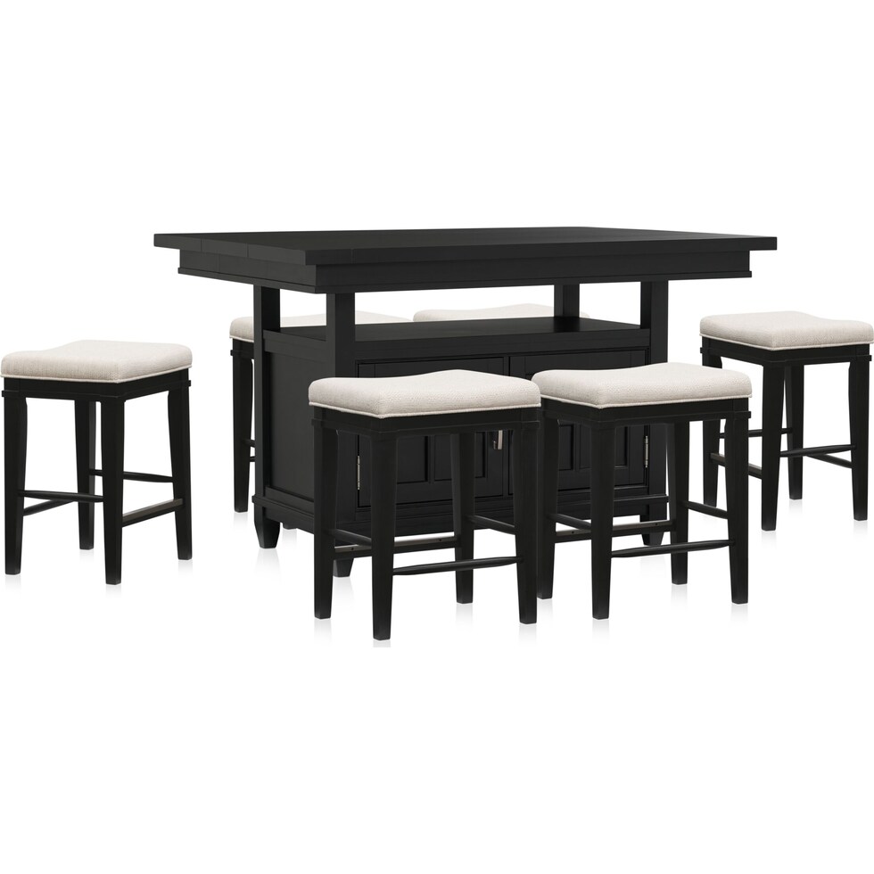 willow spring black  pc dining room   