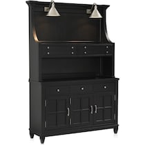 willow spring black hutch   