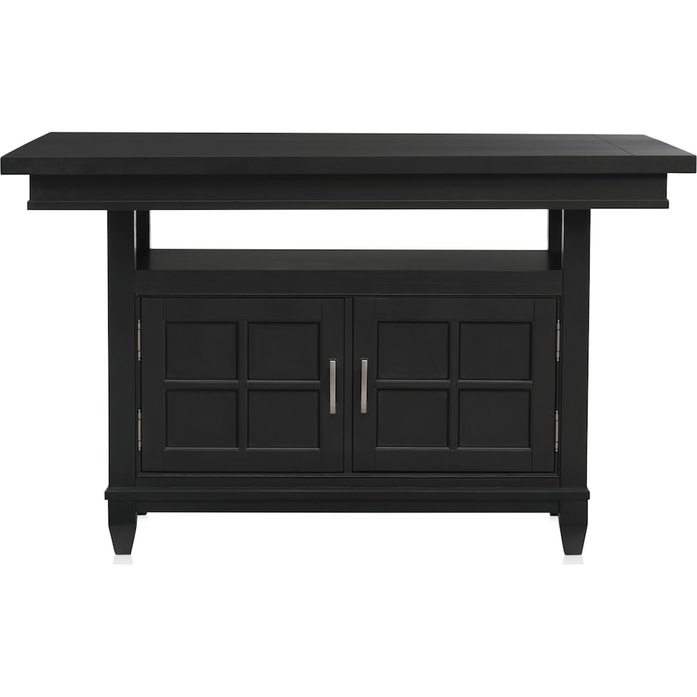 willow spring black kitchen island   