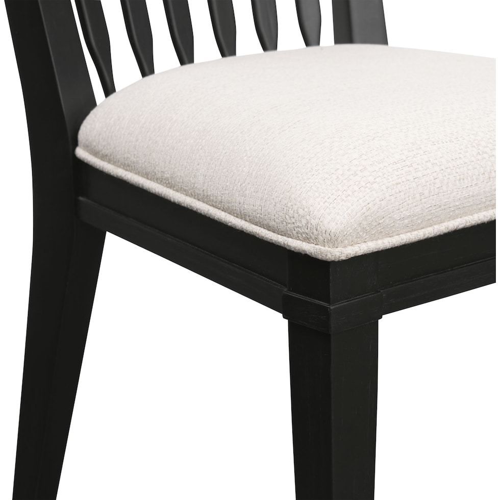 willow spring black side chair   