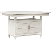 willow spring ivory black  pc counter height dining room   