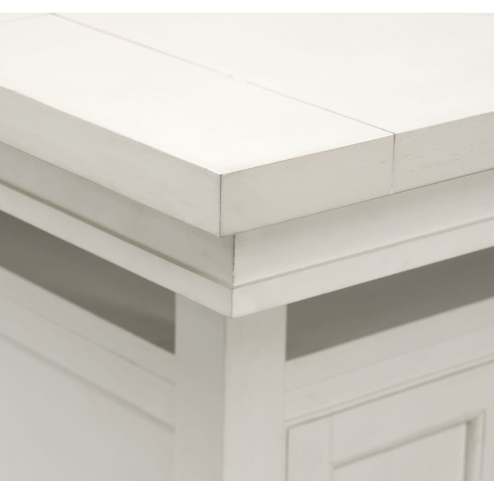 willow spring ivory black  pc counter height dining room   