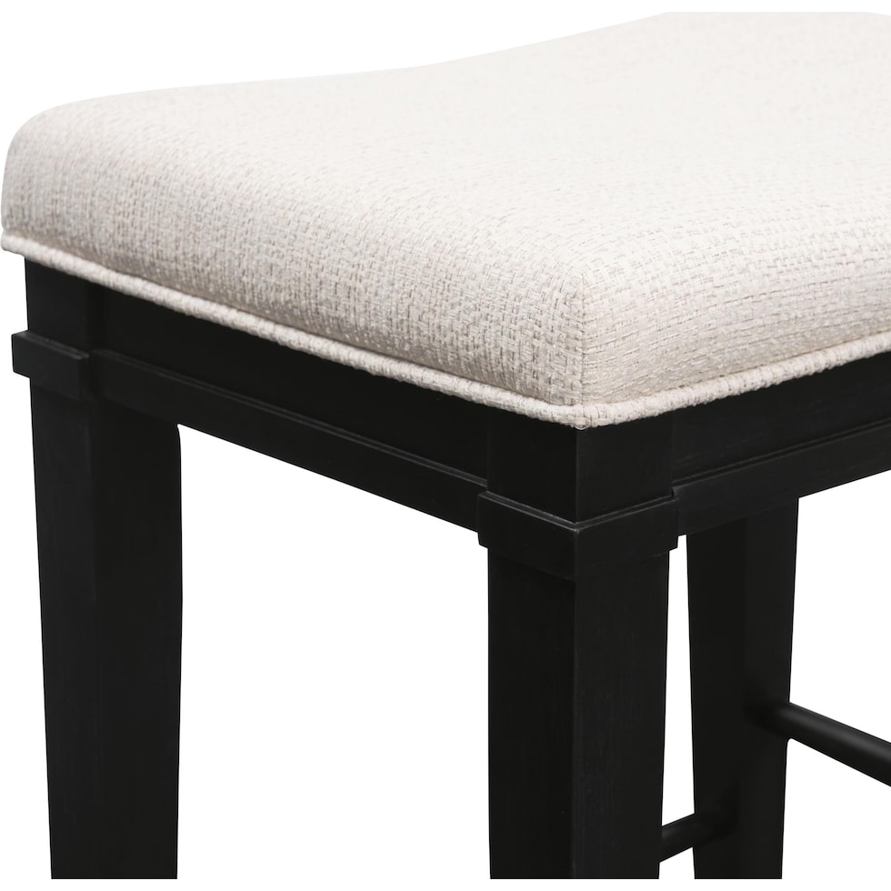 willow spring ivory black  pc counter height dining room   