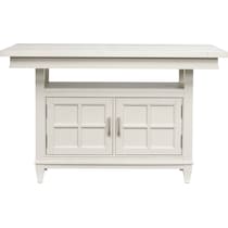 willow spring ivory black  pc counter height dining room   