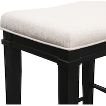 willow spring ivory black  pc counter height dining room   