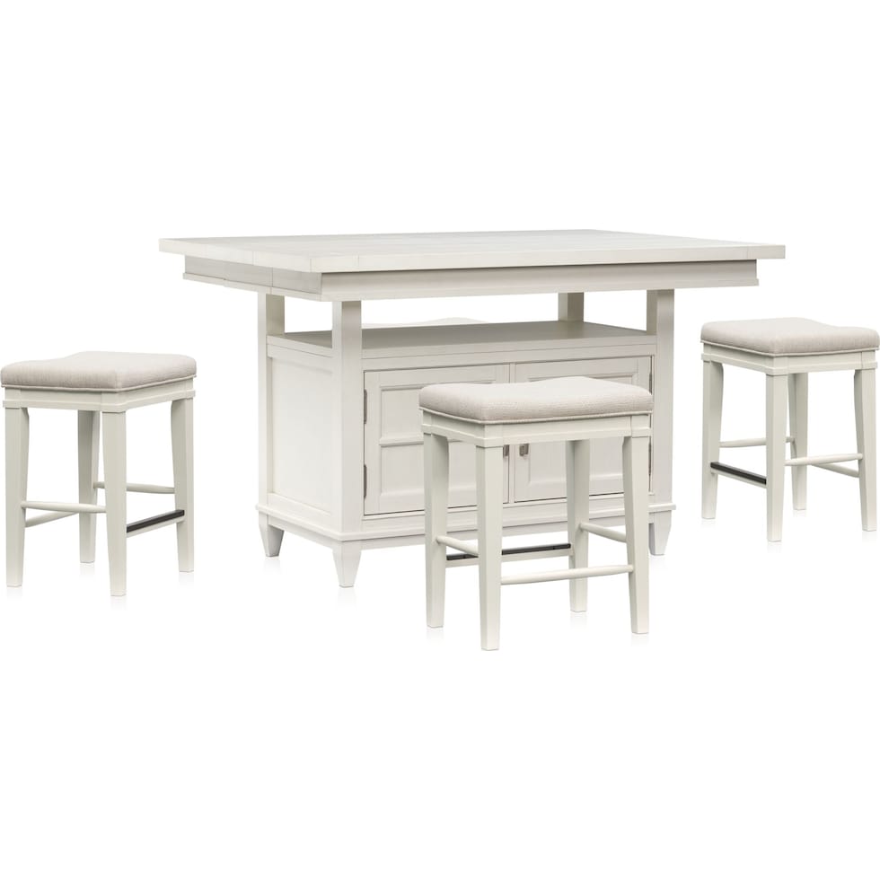 willow spring white  pc dining room   