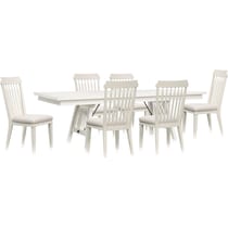 willow spring white  pc dining room   