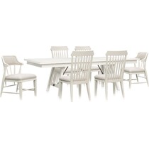 willow spring white  pc dining room   