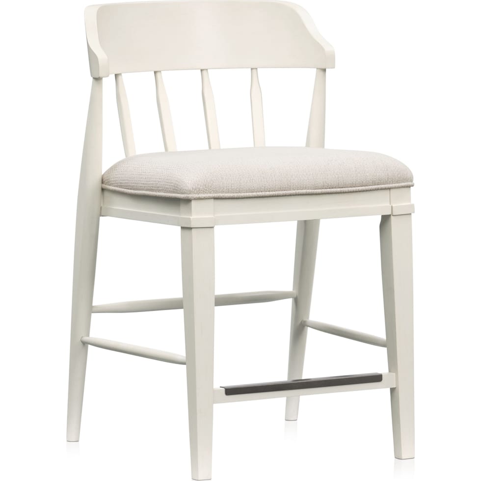 willow spring white counter height stool   