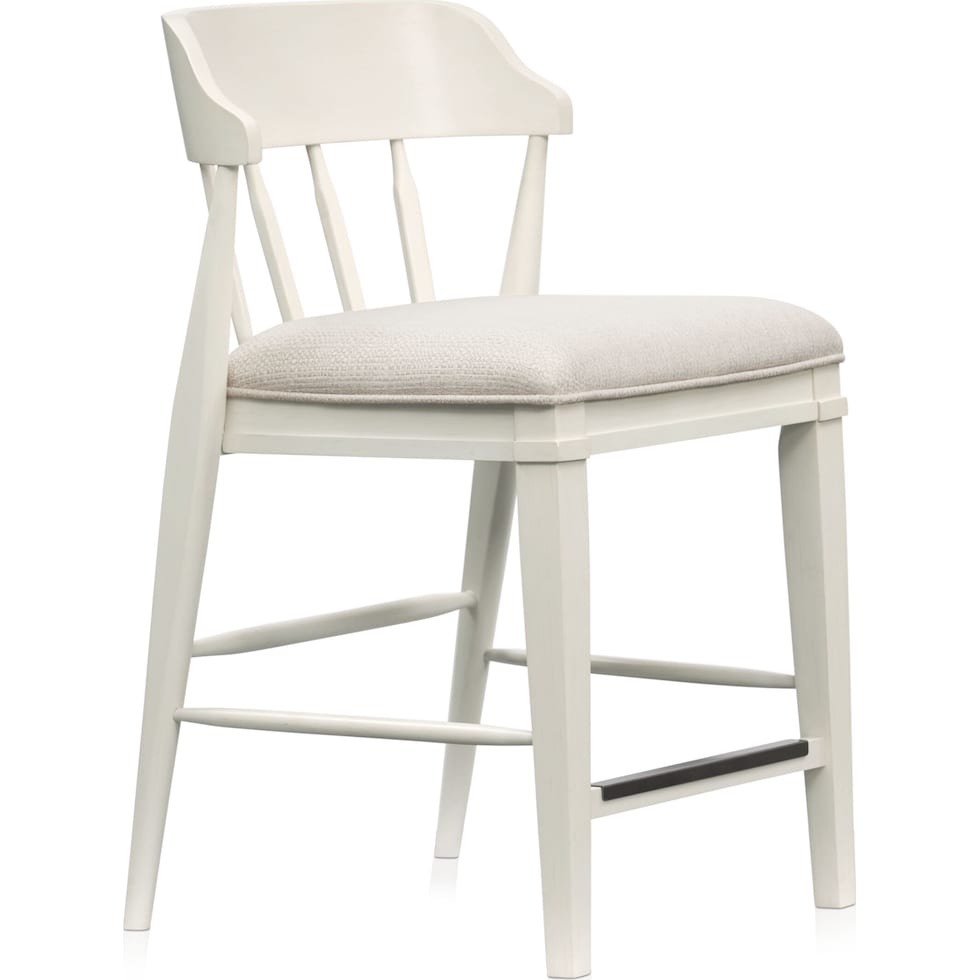 willow spring white counter height stool   