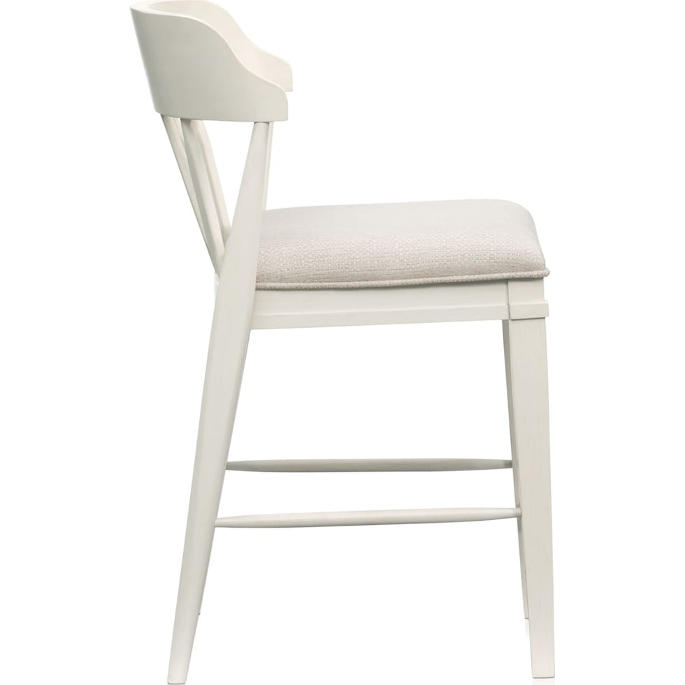 willow spring white counter height stool   