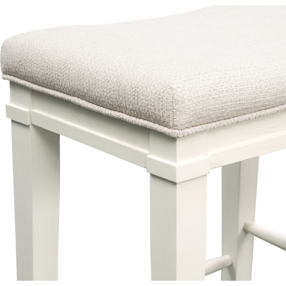 willow spring white counter height stool   