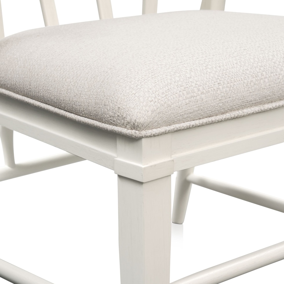 willow spring white host chair   