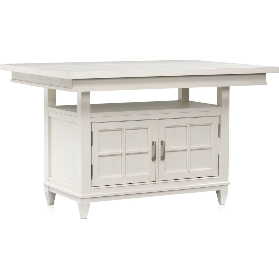 willow spring white kitchen island   