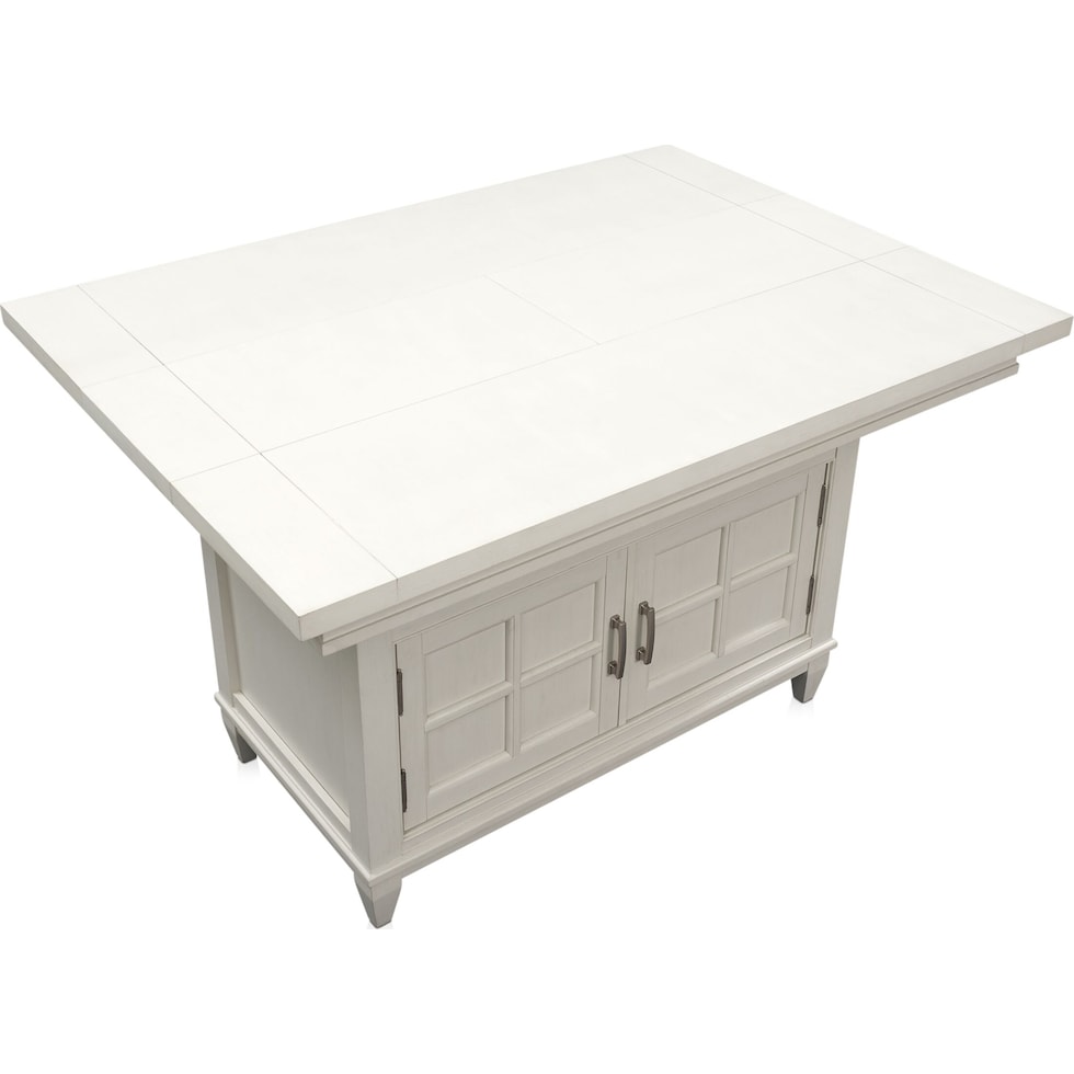 willow spring white kitchen island   