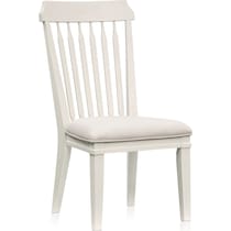 willow spring white side chair   