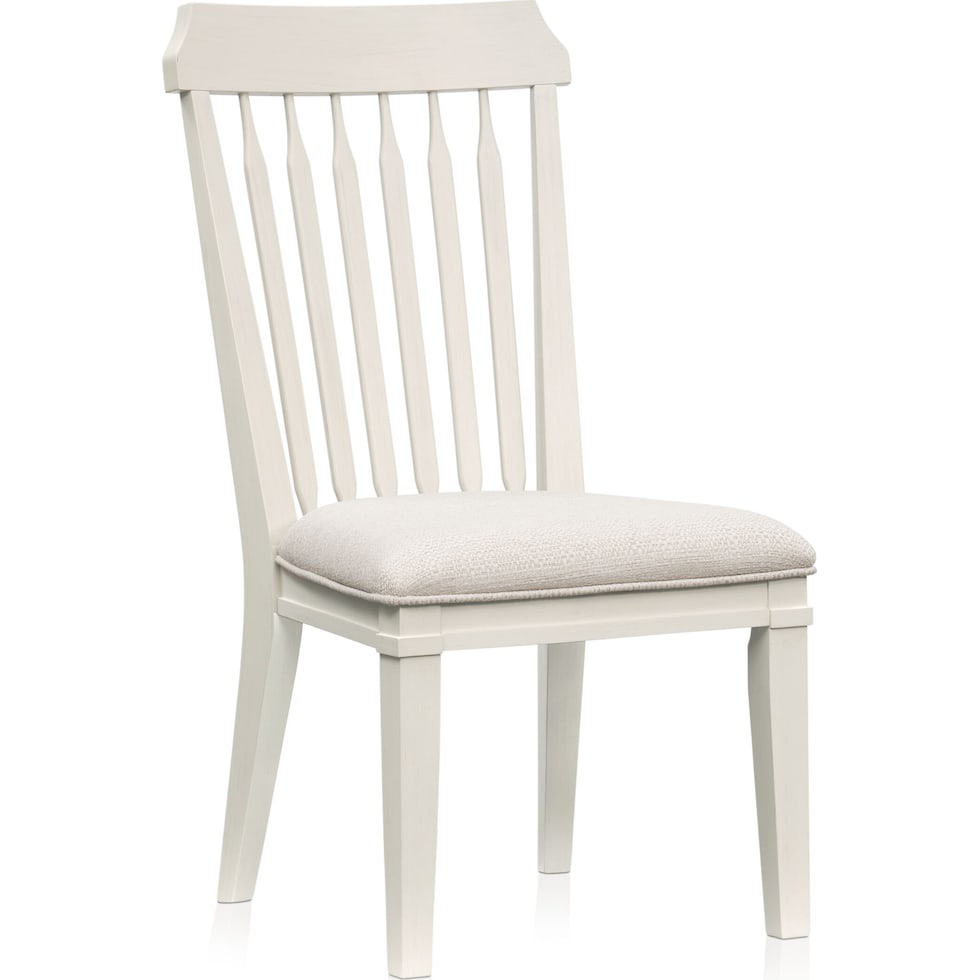 willow spring white side chair   