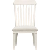willow spring white side chair   