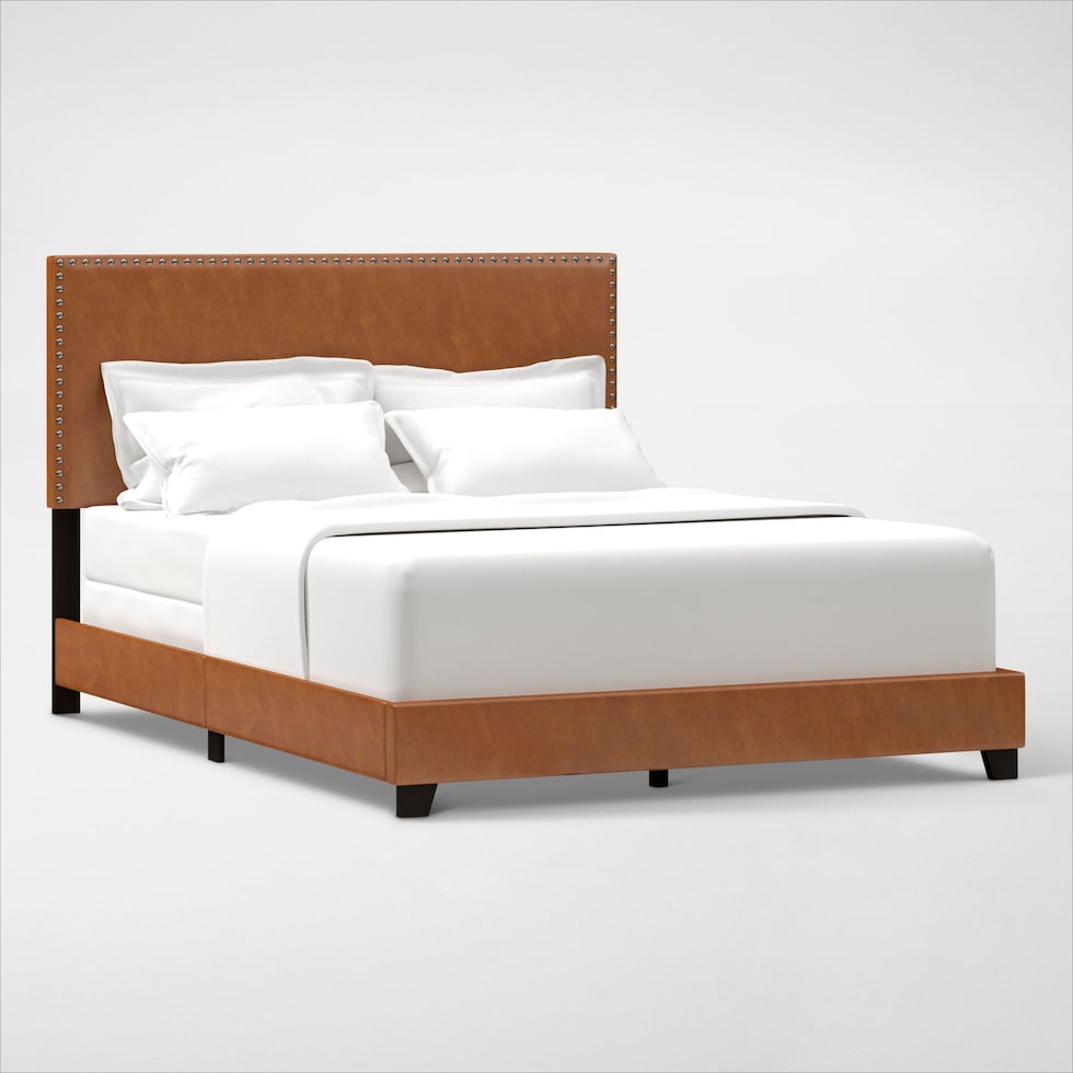willow light brown full bed   